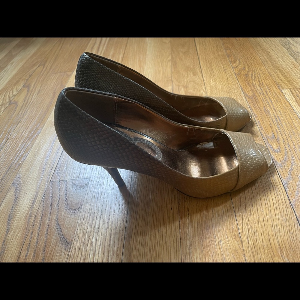 Charles Jourdan Snakeskin Pumps